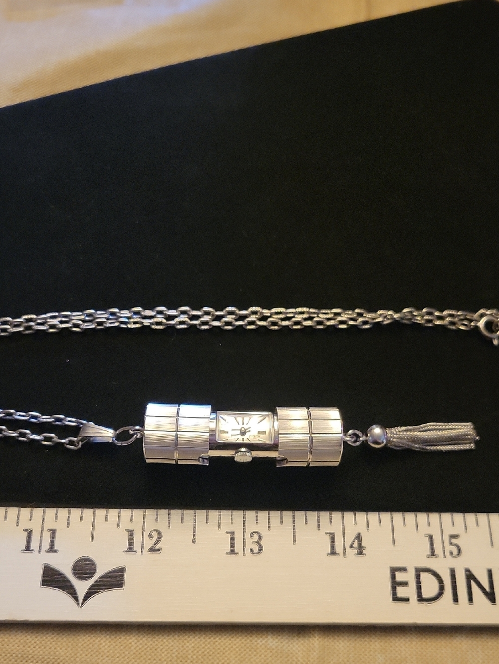 1960's Sliding Pendant Watch Rene Rochard RARE - Picture 9 of 12